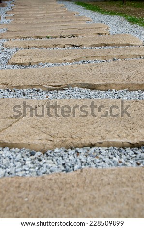Stone path - Stone path in the park