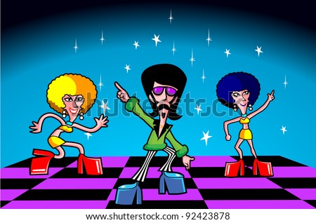 Disco Cartoons Stock Vector Illustration 92423878 : Shutterstock