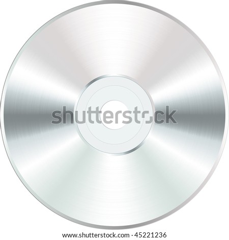 vector white blank CD or DVD disc