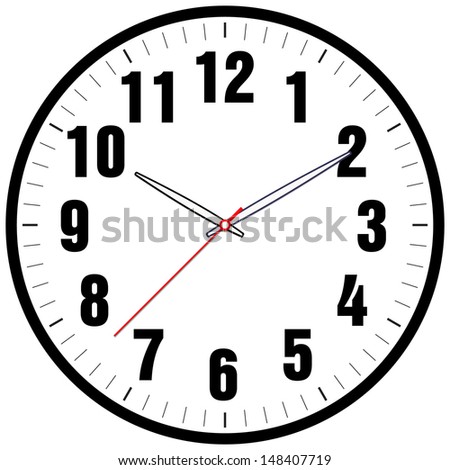 Vector Clock Face - 148407719 : Shutterstock