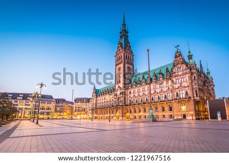 Similar – Foto Bild Speicherstadt bei Nacht in Hamburg