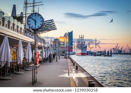 Similar – Image, Stock Photo Hamburg HafenCity by night