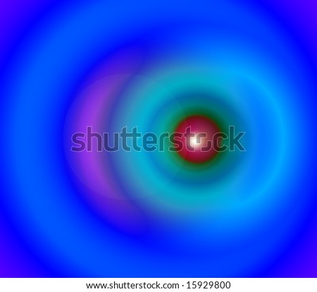 A computer generated abstract illustration of a storms eye.