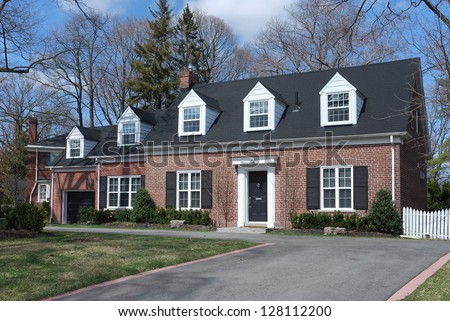 suburban middle class house