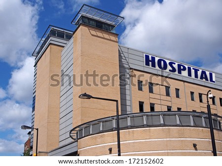 modern hospital building