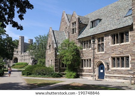 PRINCETON, NJ - SEPTEMBER 10, 2013:  US News and World Report has ranked Princeton as the best college in the United States, beating out Harvard with which it was previously tied for top spot.