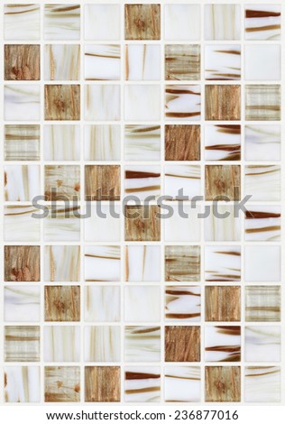 small marble square tiles with beige color effects