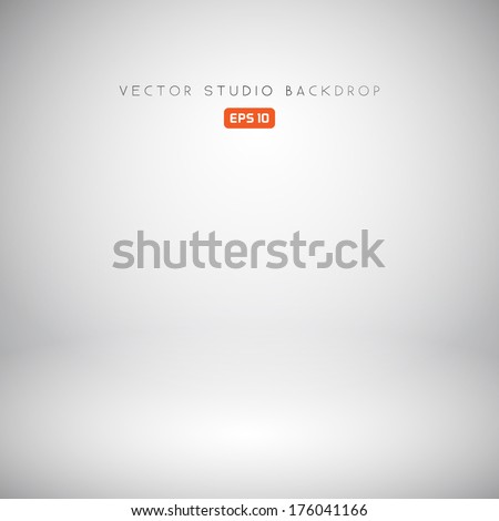 Empty White Studio Backdrop in Vector EPS 10