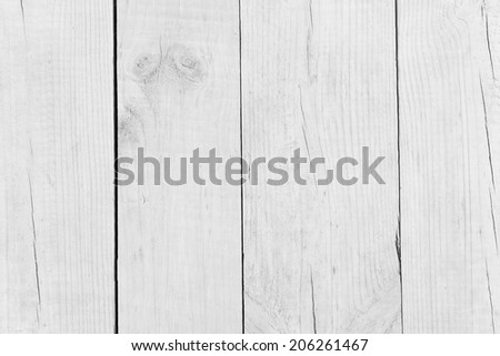 White Wooden Plank (Floor, Table) Background