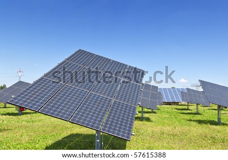 An image of a big solar plant