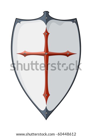 Red Cross Classic Shield Stock Vector Illustration 60448612 : Shutterstock