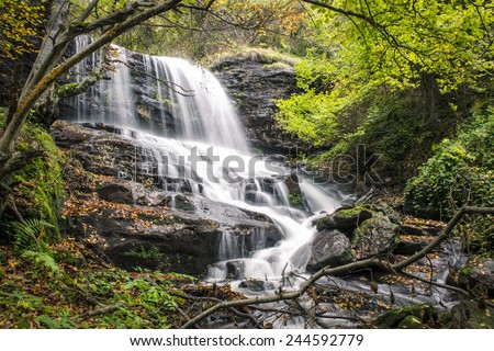 waterfall in untouched nature