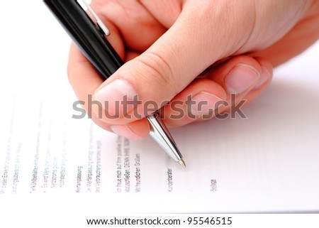 contract signature/contract