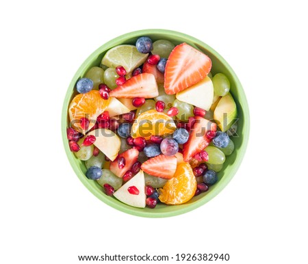 Similar – Image, Stock Photo Fruit salad with whole fruits