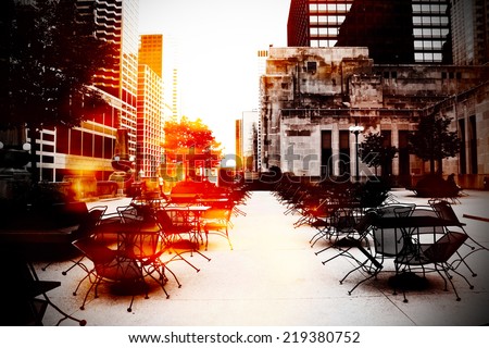 Urban street scene