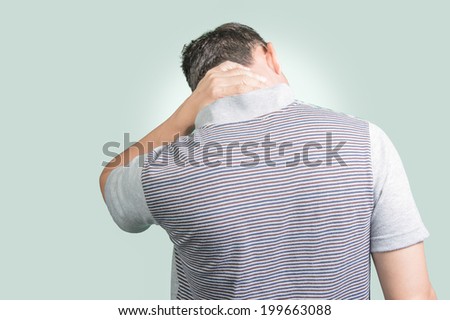 Men, shoulder and neck pain.