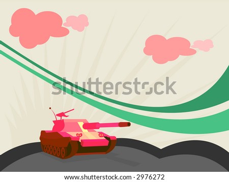small pink tank