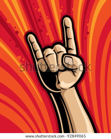 Hand Sign Stock Vector 92849065 : Shutterstock