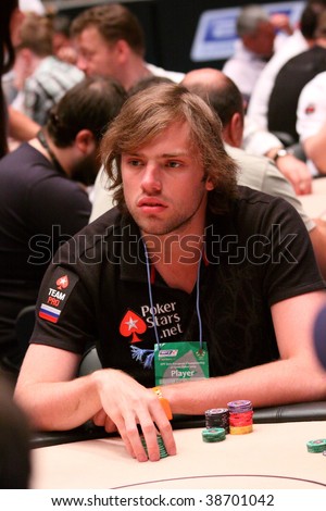 KIEV - AUGUST 19: European Poker Tour - Sports Poker Championship, Poker Star Pro team player Ivan Demidov on August 19, 2009 in Kiev, Ukraine.
