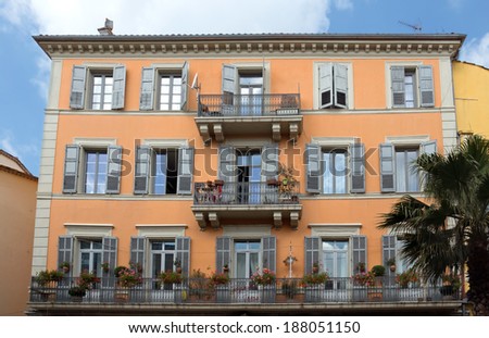 GRASSE, FRANCE - MAY 3: Architecture of Grasse Town in the southern France on May 3, 2013 in Grasse, France. The city was founded in the XI century.