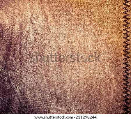 Old leather, brown leather texture