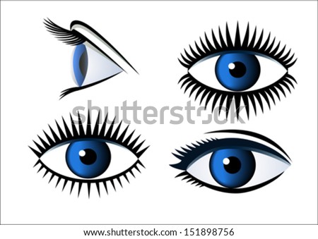 Expression of eyes in line