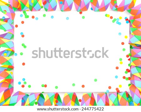 Party background template on white