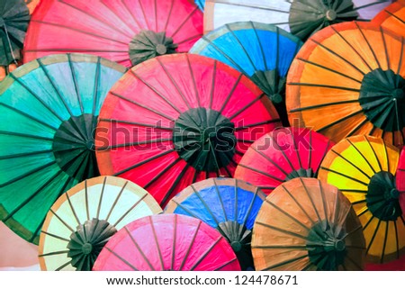 The color of umbrella