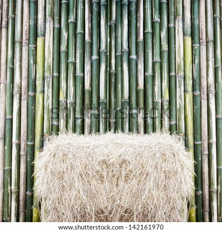 Straw and bamboo