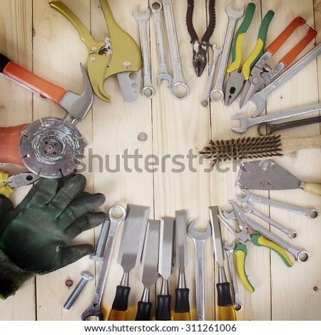 tool renovation on wood