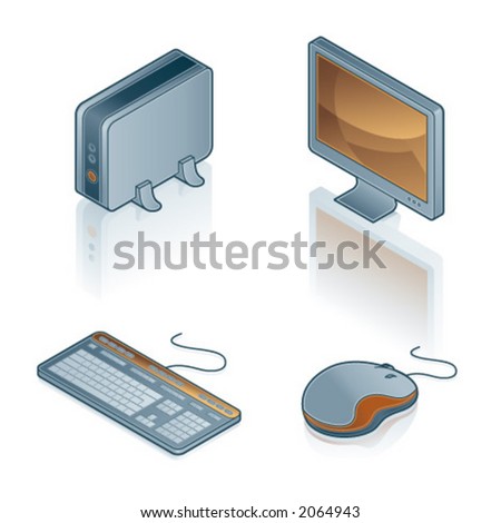 Design Elements 44b. Computer Icons Set are specially designed to achieve PIN SHARP ICONS ON A SCREEN. All the icons are fully editables. I hope youâ€™ll enjoy