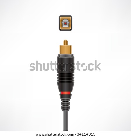 Fibreoptic (Optical Out) plug & socket