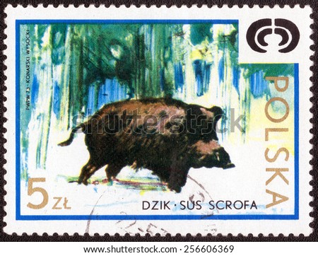 POLAND - CIRCA 1973: A stamp printed in Poland from the \
