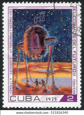 CUBA - CIRCA 1975: A stamp printed in Cuba shows image of a from the series \
