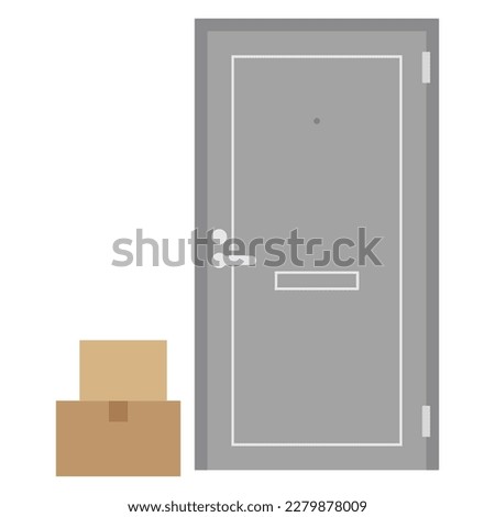 Vector illustration of package drop