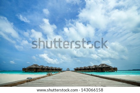 Perfect tropical island paradise beach