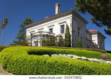 BERKELEY, CA/USA - JUNE 15: The University House on the campus of the University of California, Berkeley is home to the University\'s chancellor.  June 15, 2013.