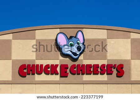 LOS ANGELES, CA/USA - OCTOBER 13-2014:  Chuck E. Cheese\'s restaurant exterior. Chuck E. Cheese\'s is a chain of American family restaurant and entertainment centers.