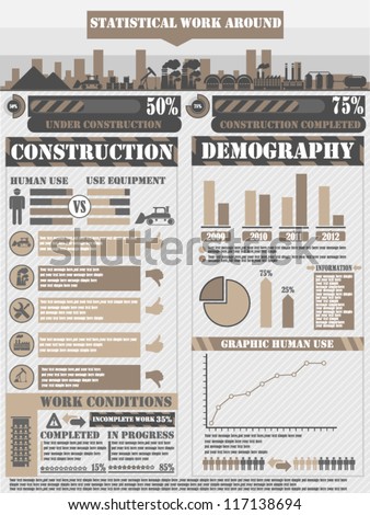 INFOGRAPHIC WORK BROWN