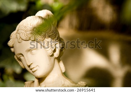 Woman head sculpture