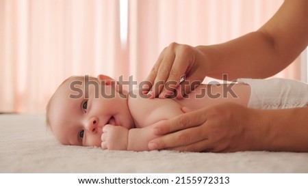 Similar – Image, Stock Photo Cute small boy doing faces in his free time by the river