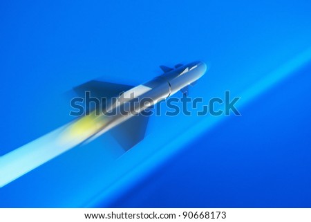Missile Launch 3D Illustration