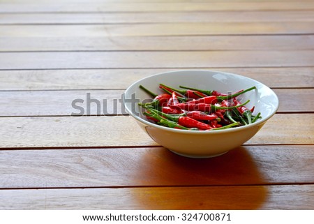 chilli,peppers,Fresh red peppers in a bowl,red chilli in a white bowl,thai chilli.chilli in a bolw on the  wood