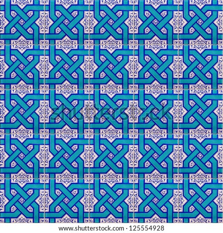 A Seamless Background Image Of Islamic Patterned Ceramic Tiles For Your ...