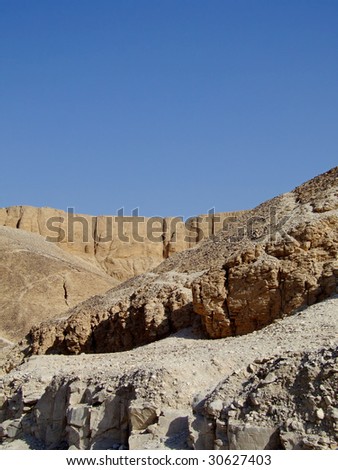 An image taken in the famous valley of the kings complex in Egypt.