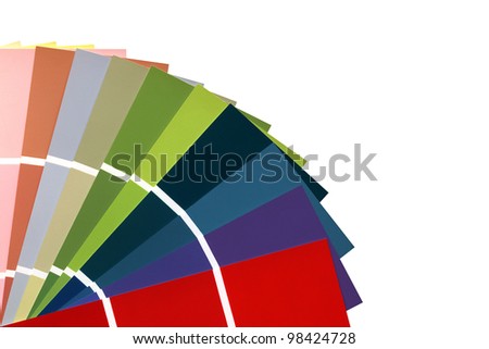 Color Guide isolated on white background