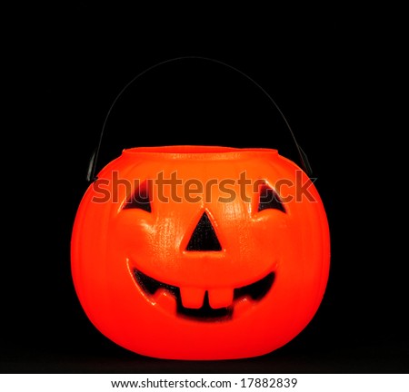 Halloween plastic jack â??o lantern for trick or treating