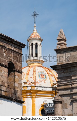 Dome of temple Our ??Lady of Mercy, Guadalajara (Mexico)
