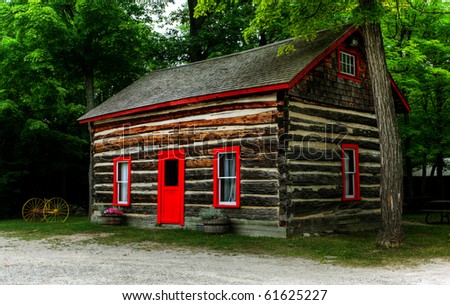 Log Shack In The Canadian Countryside; Stock Photo 61625227 : Shutterstock