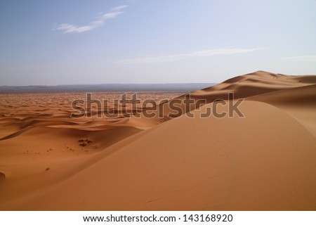 Moroccan Sahara, looking to the Algerian border